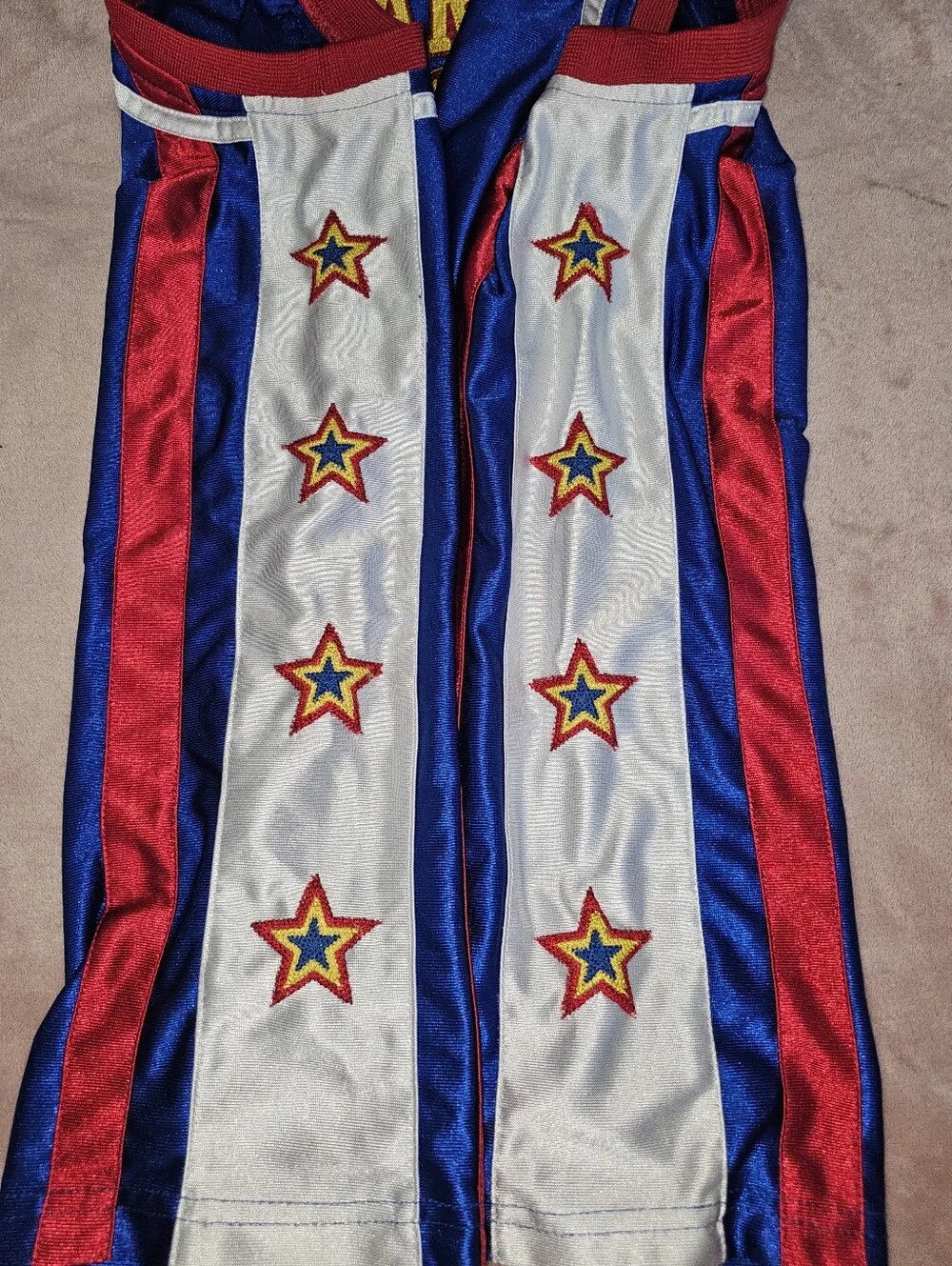Vintage Large Harlem Globetrotters Flight Time #4 Basketball Jersey Sz L